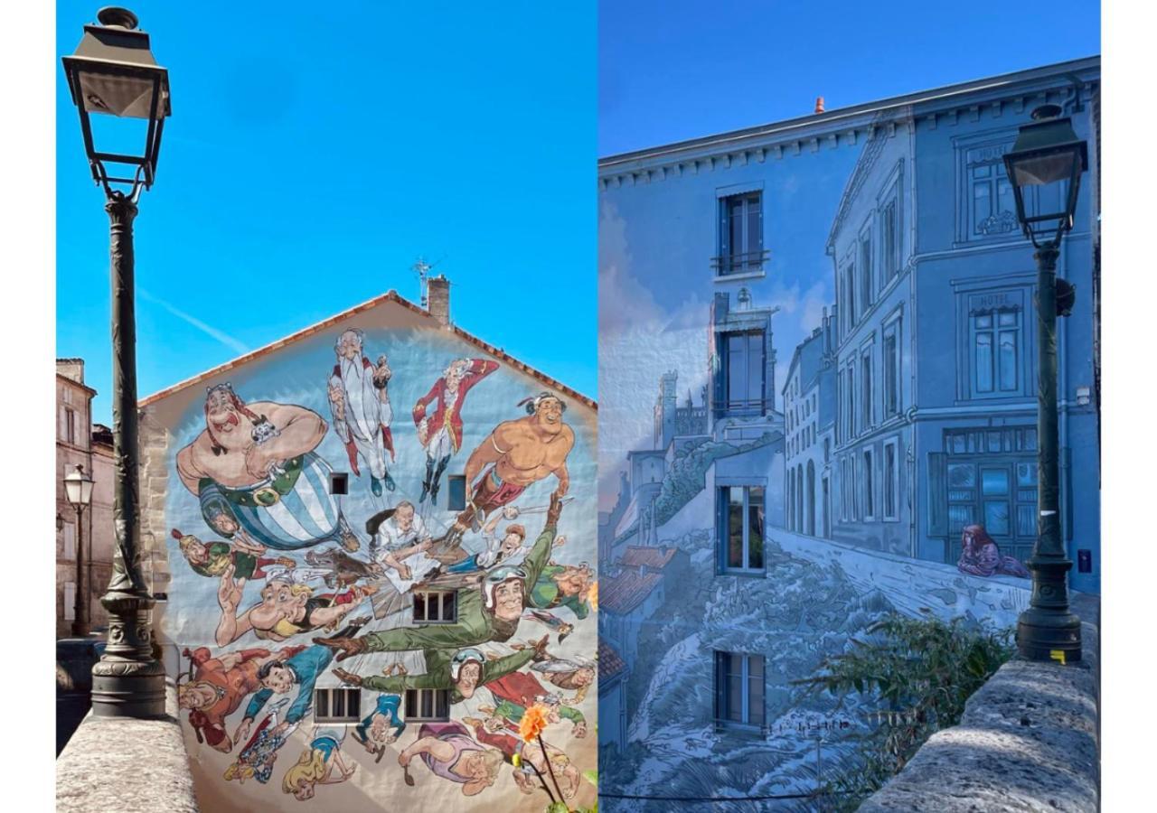 Appart Proche Gare Tgv Angouleme Deco Theme Bande Dessinee Exterior photo